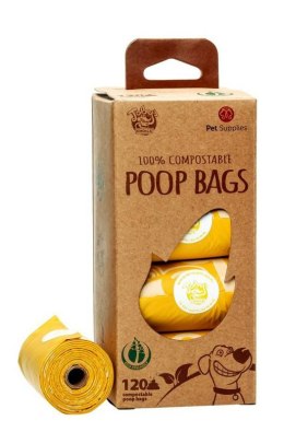 POOP BAGS WORKI NA ODCHODY COMPOSTABLE 8x15szt