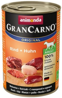 Animonda GranCarno Original Adult Rind Huhn Wołowina + Kurczak puszka 400g