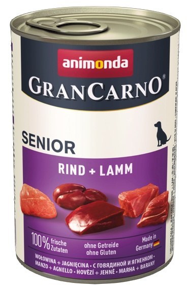 Animonda GranCarno Original Adult Rind Lamm Wołowina + Jagnięcina puszka 400g Animonda GranCarno Original Adult Rind Lamm Wołowina + Jagnięcina puszka 400g