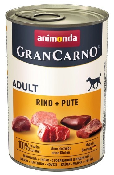 Animonda GranCarno Original Adult Pute Indyk puszka 400g Animonda GranCarno Original Adult Pute Indyk puszka 400g
