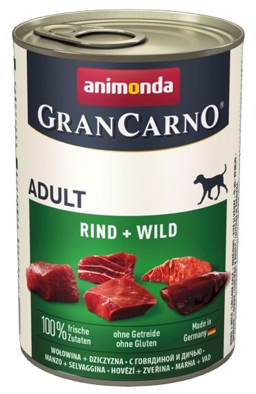 Animonda GranCarno Original Adult Wild Dziczyzna puszka 400g Animonda GranCarno Original Adult Wild Dziczyzna puszka 400g