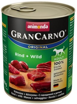Animonda GranCarno Original Adult Wild Dziczyzna puszka 800g