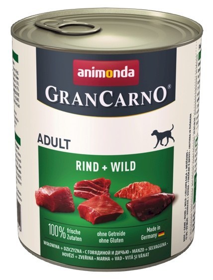 Animonda GranCarno Original Adult Wild Dziczyzna puszka 800g Animonda GranCarno Original Adult Wild Dziczyzna puszka 800g