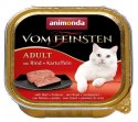 Animonda vom Feinsten Cat Adult z Wołowiną i Ziemniakami tacka 100g