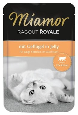 Miamor Ragout Royale Kitten z Drobiem w galaretce saszetka 100g