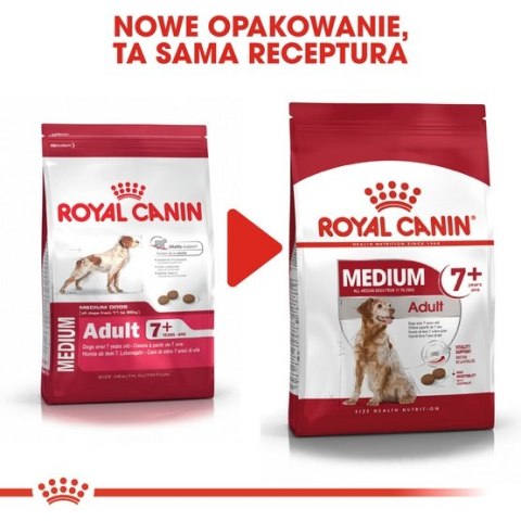 Royal Canin Medium Adult 7+ karma sucha dla psów dorosłych, ras średnich 15kg