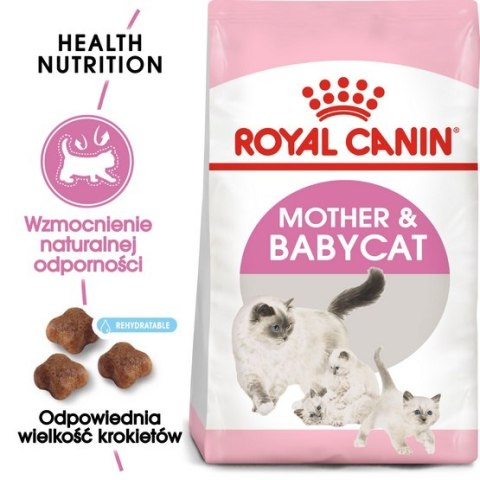 Royal Canin Mother&Babycat karma sucha dla kotek w okresie ciąży, laktacji i kociąt od 1 do 4 miesiąca 2kg Royal Canin Mother&Babycat karma sucha dla kotek w okresie ciąży, laktacji i kociąt od 1 do 4 miesiąca 2kg