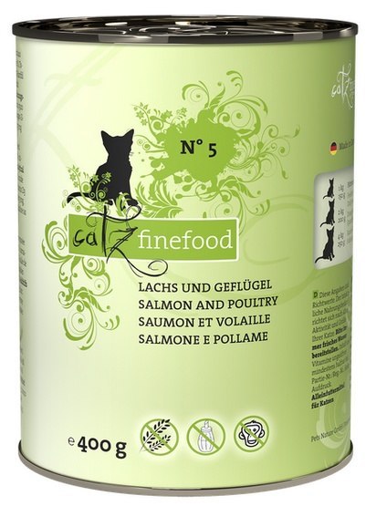 Catz Finefood Classic N.05 Łosoś i drób puszka 400g Catz Finefood Classic N.05 Łosoś i drób puszka 400g