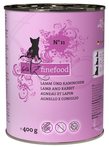 Catz Finefood Classic N.11 Jagnięcina i Królik puszka 400g Catz Finefood Classic N.11 Jagnięcina i Królik puszka 400g