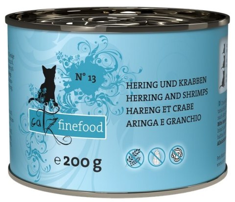 Catz Finefood Classic N.13 Śledź i Krewetki puszka 200g Catz Finefood Classic N.13 Śledź i Krewetki puszka 200g