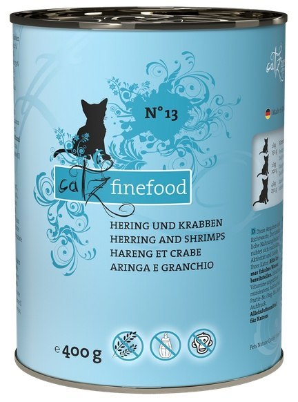 Catz Finefood Classic N.13 Śledź i Krewetki puszka 400g