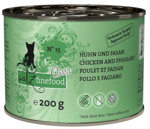 Catz Finefood Classic N.15 Kurczak i Bażant puszka 200g Catz Finefood Classic N.15 Kurczak i Bażant puszka 200g