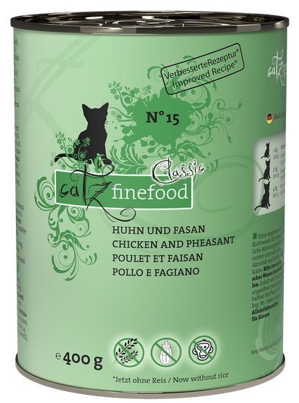 Catz Finefood Classic N.15 Kurczak i Bażant puszka 400g Catz Finefood Classic N.15 Kurczak i Bażant puszka 400g
