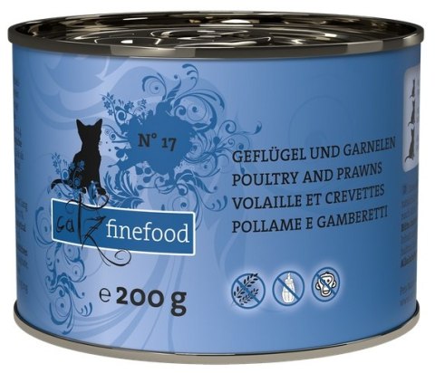 Catz Finefood Classic N.17 Drób i Krewetki puszka 200g Catz Finefood Classic N.17 Drób i Krewetki puszka 200g