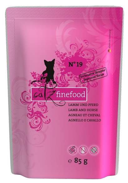 Catz Finefood Classic N.19 Jagnięcina i Konina saszetka 85g Catz Finefood Classic N.19 Jagnięcina i Konina saszetka 85g