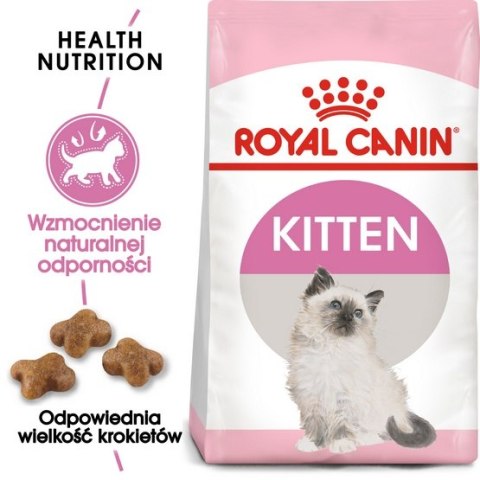 Royal Canin Kitten karma sucha dla kociąt od 4 do 12 miesiąca życia 2kg Royal Canin Kitten karma sucha dla kociąt od 4 do 12 miesiąca życia 2kg
