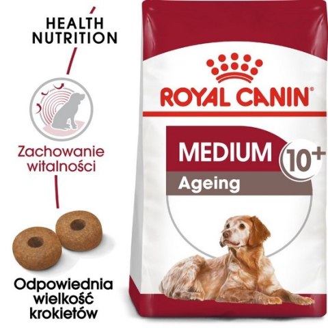 Royal Canin Medium Ageing 10+ karma sucha dla psów starszych, ras średnich 15kg