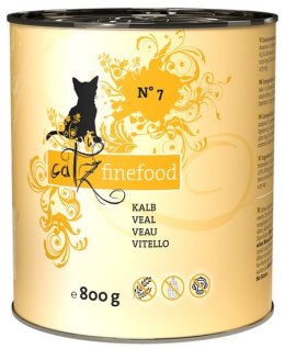 Catz Finefood Classic N.07 Wołowina i cielęcina puszka 800g