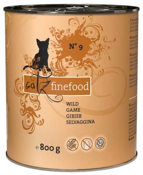 Catz Finefood Classic N.09 Dziczyzna puszka 800g Catz Finefood Classic N.09 Dziczyzna puszka 800g