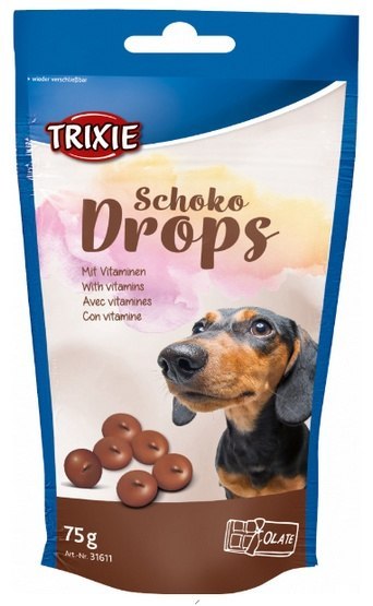 Trixie Dropsy czekoladowe saszetka 75g [31611]