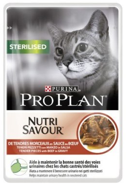 Purina Pro Plan Cat Sterilised wołowina saszetka 85g