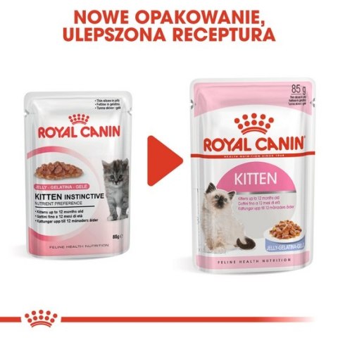 Royal Canin Kitten w galaretce karma mokra dla kociąt do 12 miesiąca życia saszetka 85g Royal Canin Kitten w galaretce karma mokra dla kociąt do 12 miesiąca życia saszetka 85g