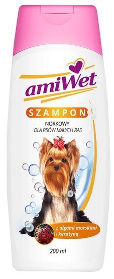 Amiwet Szampon norkowy dla małych psów 200ml