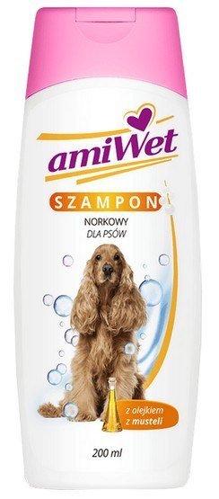 Amiwet Szampon norkowy z olejkiem musteli dla psa 200ml