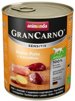 Animonda GranCarno Sensitiv Indyk + ziemniaki puszka 800g