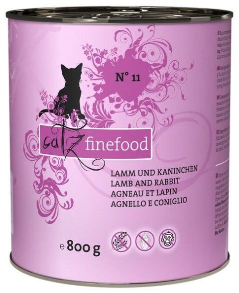Catz Finefood Classic N.11 Jagnięcina i Królik puszka 800g Catz Finefood Classic N.11 Jagnięcina i Królik puszka 800g