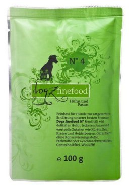 Dogz Finefood Classic N.04 Kurczak i bażant saszetka 100g