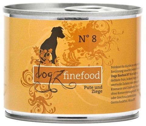 Dogz Finefood Classic N.08 Indyk i koza puszka 200g Dogz Finefood Classic N.08 Indyk i koza puszka 200g