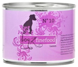 Dogz Finefood Classic N.10 Jagnięcina puszka 200g