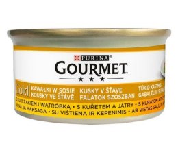 Gourmet Gold Kurczak i wątróbka w sosie 85g