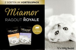 Miamor Ragout Royale Mix Galaretka Kitten - drób, wołowina saszetki 12x100g