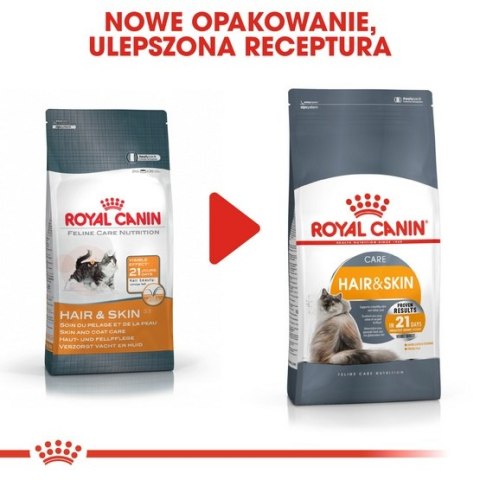 Royal Canin Hair&Skin Care karma sucha dla kotów dorosłych, lśniąca sierść i zdrowa skóra 4kg Royal Canin Hair&Skin Care karma sucha dla kotów dorosłych, lśniąca sierść i zdrowa skóra 4kg