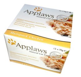 Applaws puszki dla kota Multipack Chicken 12x70g