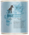 Dogz Finefood Classic N.12 Dziczyzna i śledź puszka 800g