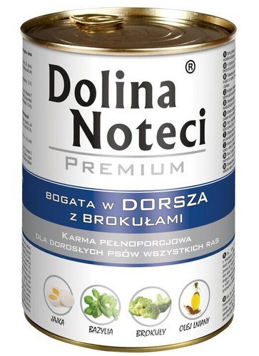 Dolina Noteci Premium Pies Dorsz i brokuły puszka 400g