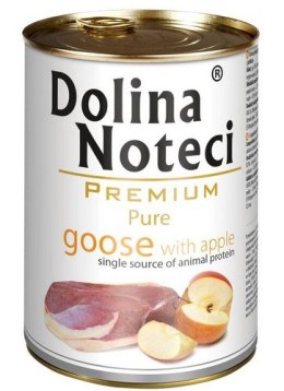 Dolina Noteci Premium Pies Pure Gęś i jabłko puszka 400g