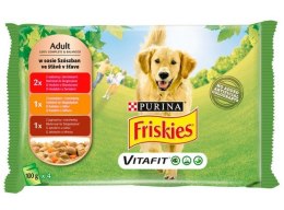 Friskies Dog Adult saszetki 4x100g