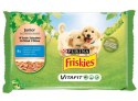 Friskies Dog Junior Kurczak i marchewka w sosie saszetki 4x100g