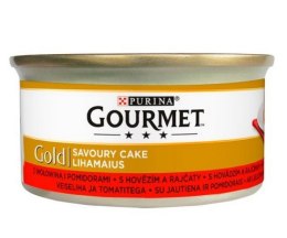 Gourmet Gold Savoury Cake z Wołowiną i pomidorami 85g