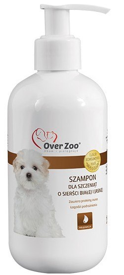 Over Zoo Szampon dla szczeniąt o jasnej/białej sierści 250ml Over Zoo Szampon dla szczeniąt o jasnej/białej sierści 250ml