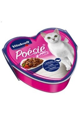 Vitakraft Poesie sos dorsz z makaronem w sosie pomidorowym tacka 85g