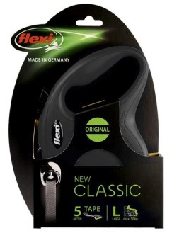 Flexi New Classic Smycz taśma L 5m czarna [FL-2329]