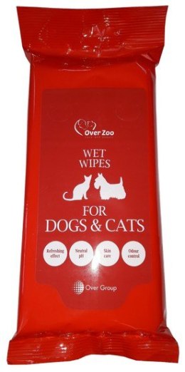 Over Zoo Wet Wipes - chusteczki pielęgnacyjne dla psa i kota