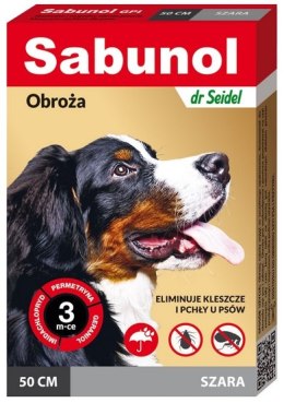 Sabunol GPI Obroża przeciw pchłom dla psa szara 50cm