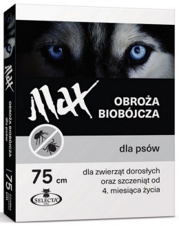 Selecta HTC Obroża Max biobójcza dla psa przeciw pchłom i kleszczom 75cm czarna [SE-7123]