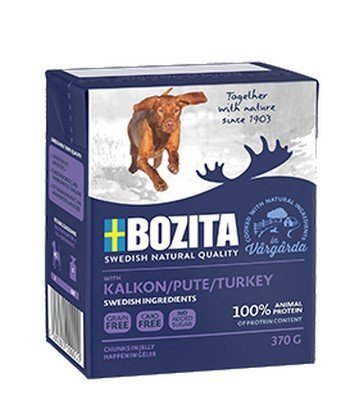 Bozita Dog Tetra Recart z indykiem w galaretce kartonik 370g Bozita Dog Tetra Recart z indykiem w galaretce kartonik 370g